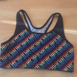 Rainbow Sports Bra by Victoria’s Secret Pink